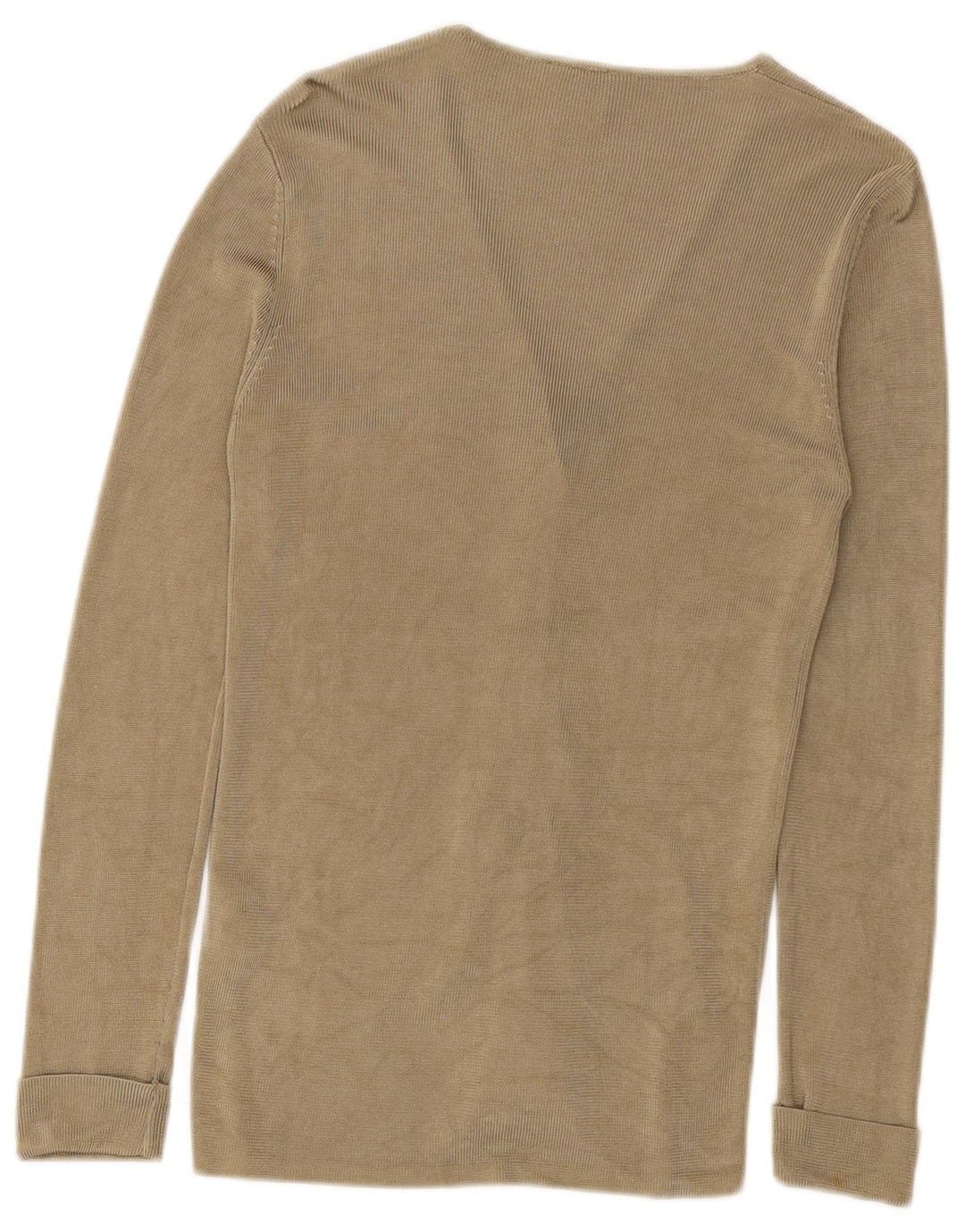 Oui Dame Cardigan Sweater UK 12 Medium Khaki Viscose
