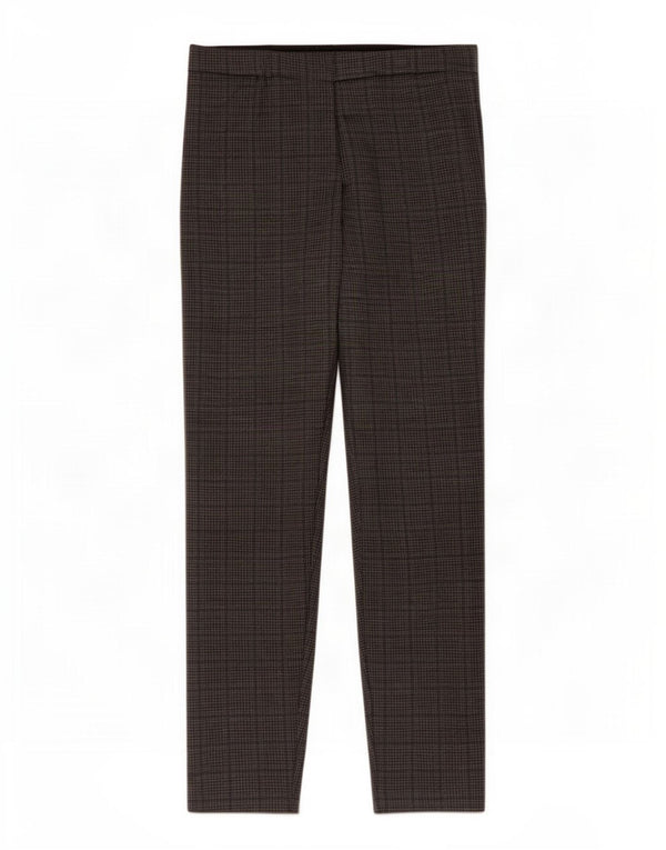Zara Dame Slim Casual Bukser Large W30 L24 Grå Plaid