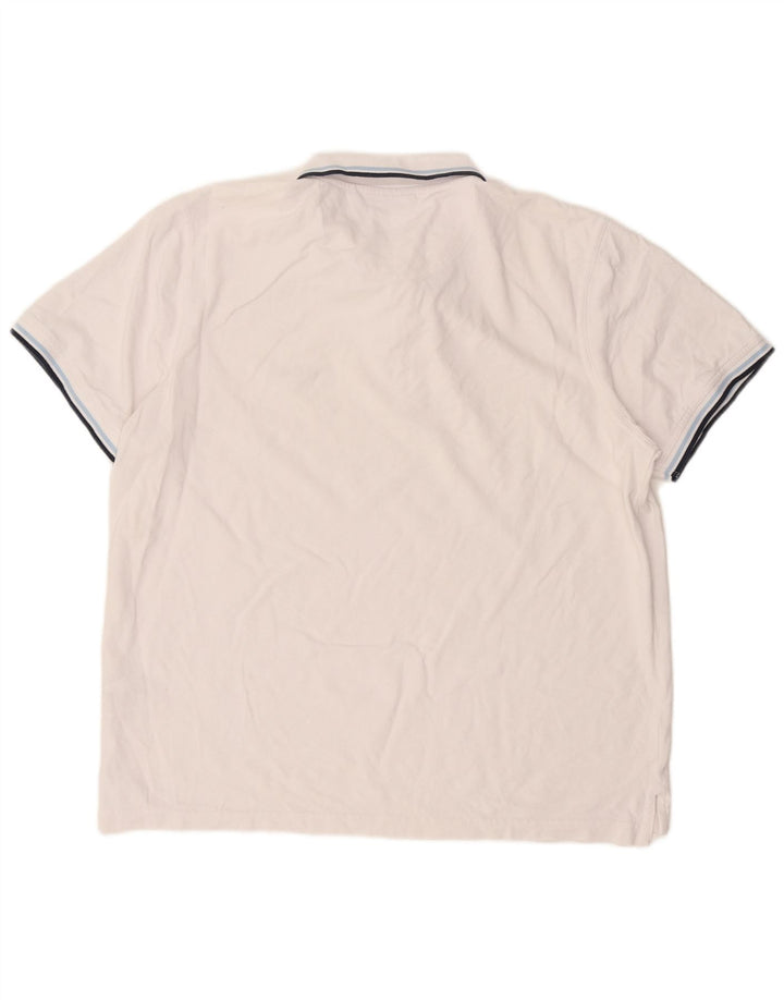 Pierre Cardin Herre Regular Fit Polo Shirt Stor hvid bomuld