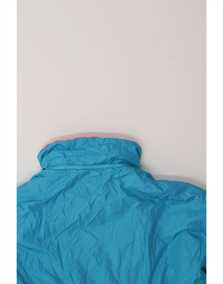 DOLOMITE Mens Padded Jacket UK 38 Medium Blue Colourblock Vintage Dolomite and Second-Hand Dolomite from Messina Hembry 