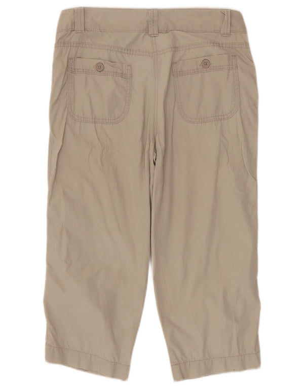 Marks & Spencer Lige Capri-bukser til kvinder UK 10 Small W30 L20 Beige