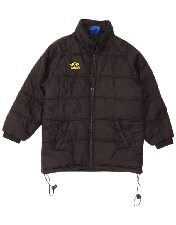 Umbro Boys Polstret Jakke 10-11 År Sort Nylon