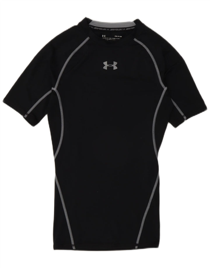 Under Armour Herre Compression T-Shirt Top Small Black Sports
