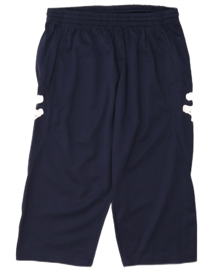 Kappa Herre Graphic Bermuda Sportshorts XL Navy Blue Polyester