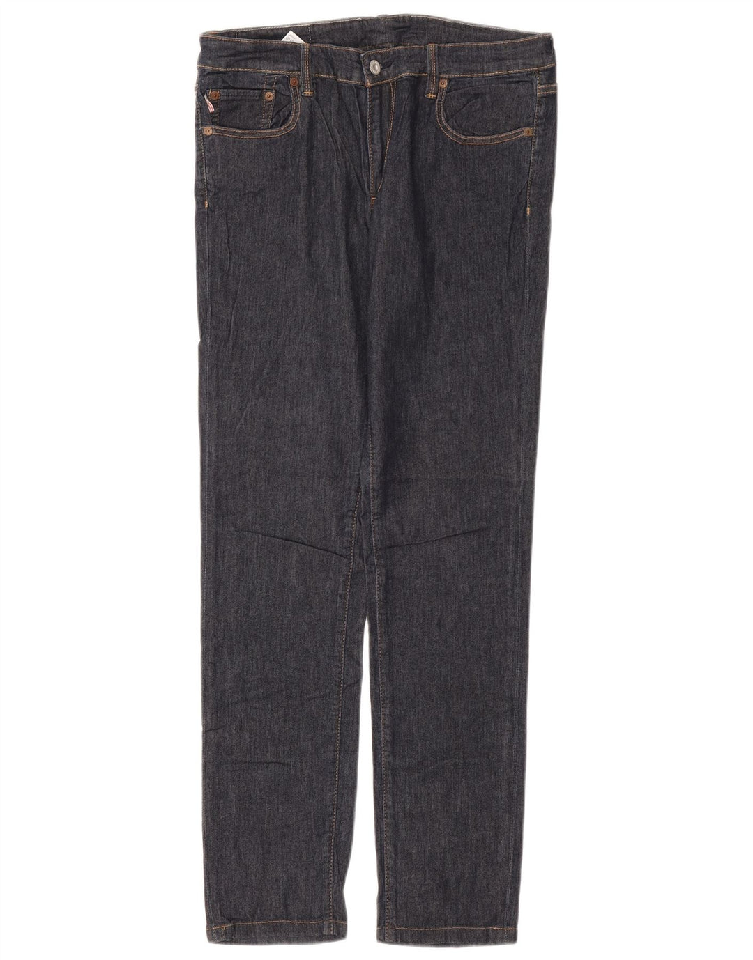 Ralph Lauren Lige jeans til kvinder W32 L33 Marineblå bomuld