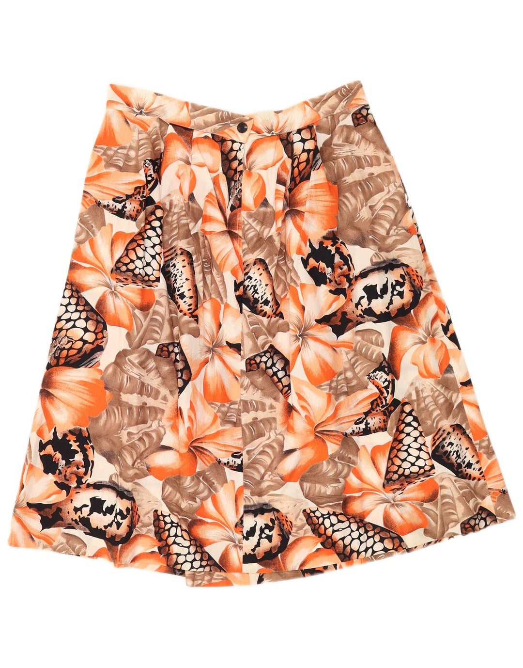 Vintage A-Line nederdel til kvinder W30 Medium Orange Floral