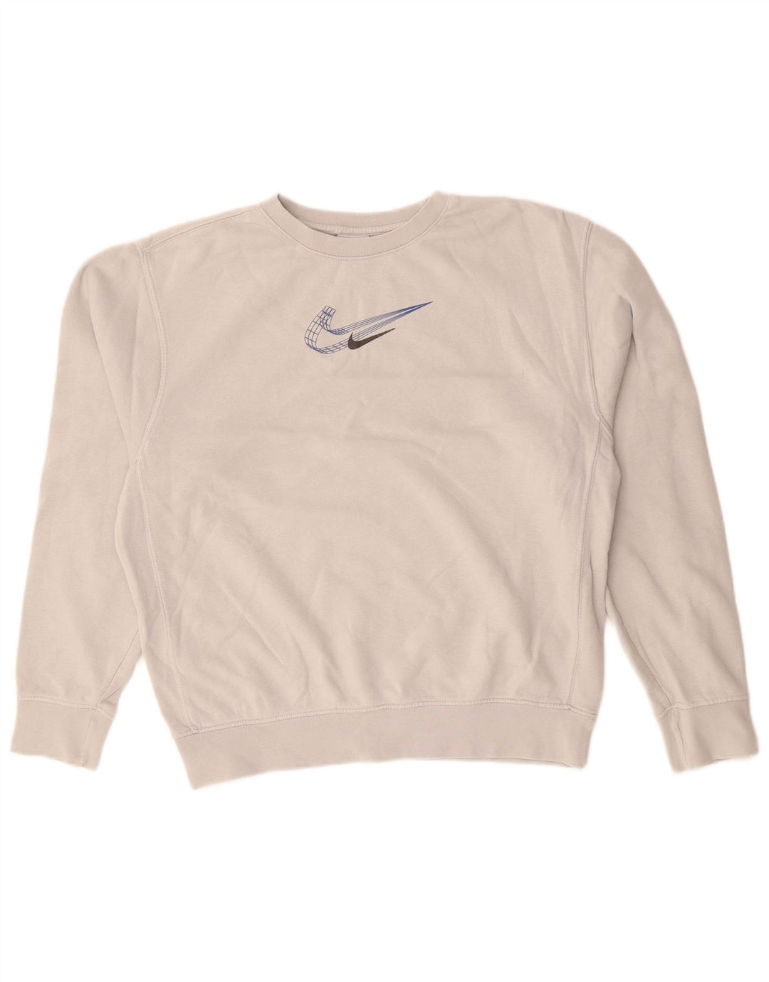 NIKE Sweatshirt Jumper UK 8 lille grå bomuld