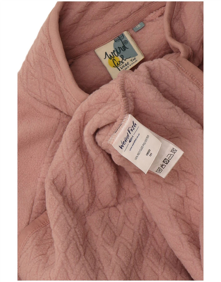 Weird Fish Dame Fleecejakke UK 18 XL Pink Polyester