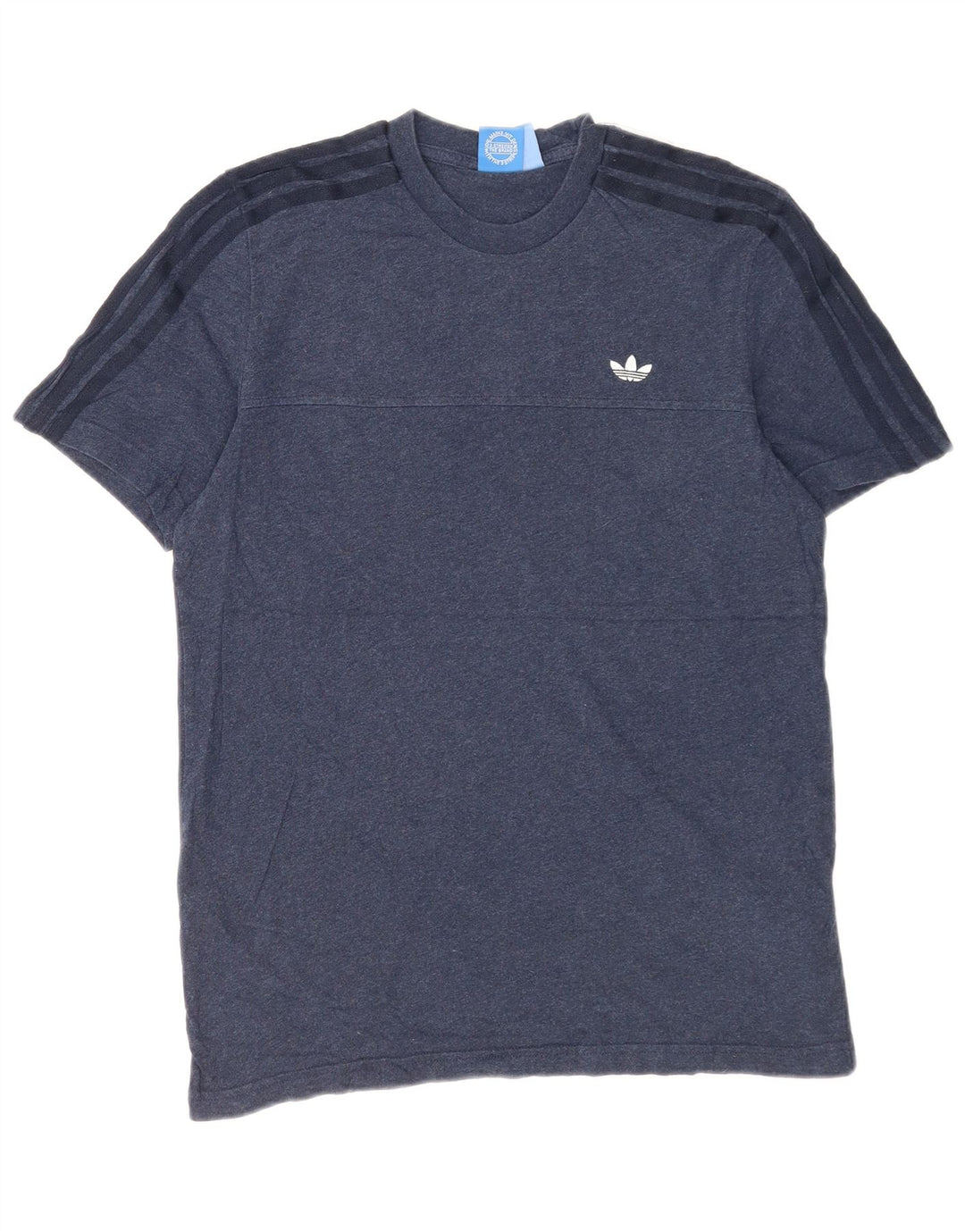 Adidas herre T-shirt top mellem marineblå bomuld