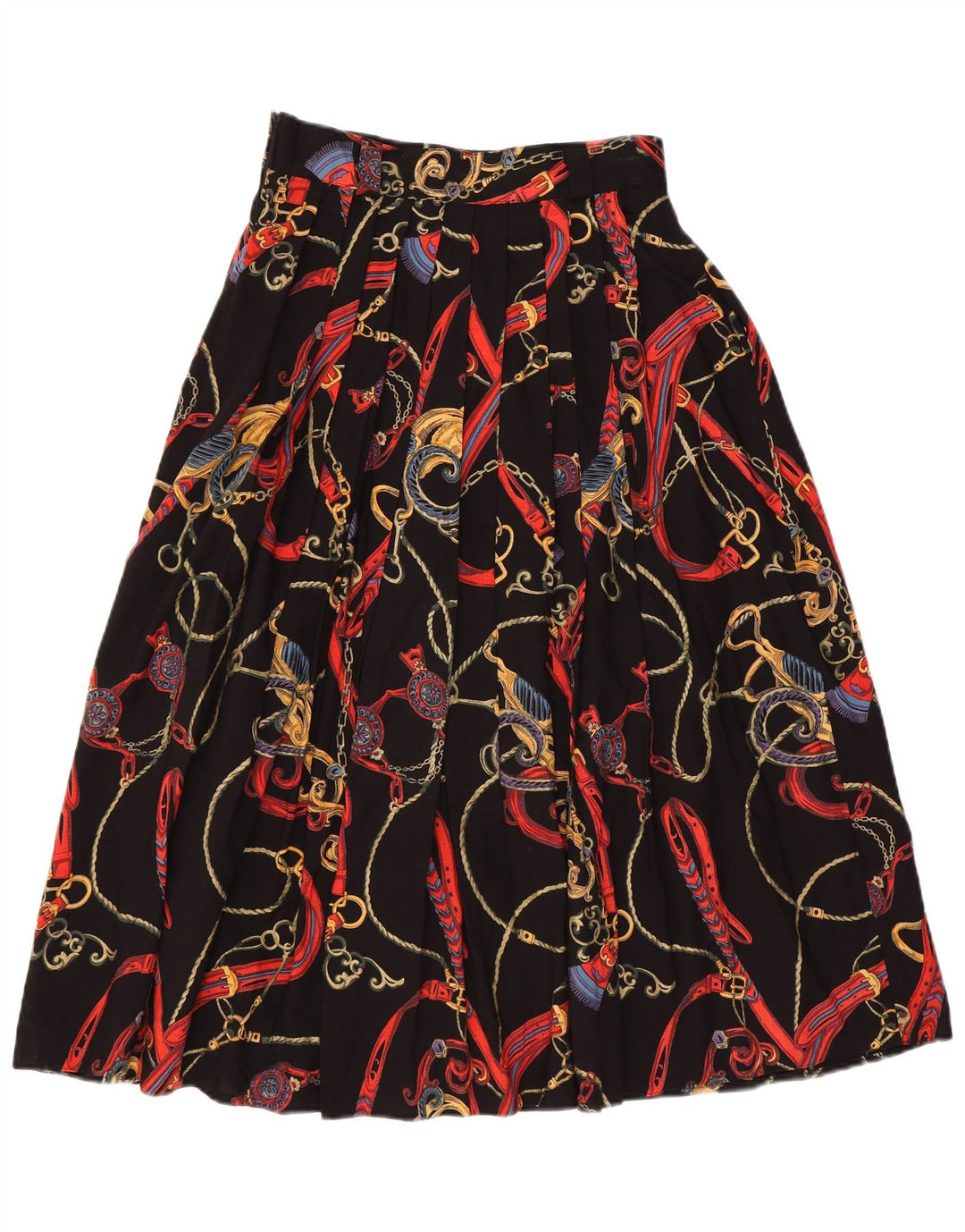 LOTZ Womens Abstract Pattern A-Line Skirt UK 14 Medium W28  Multicoloured