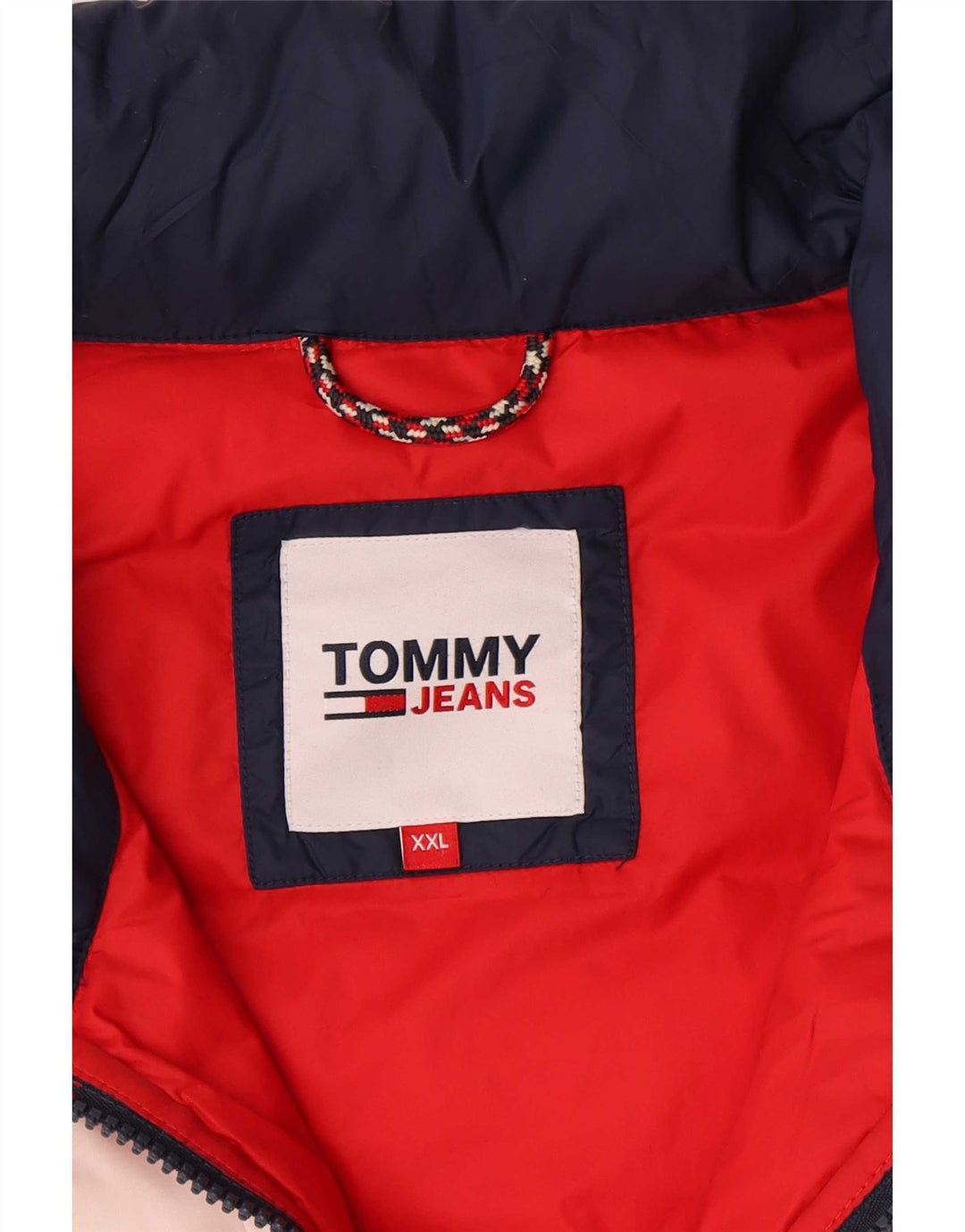 Tommy Hilfiger Polstret Herrejakke UK 44 2XL Blå Colourblock Polyamid