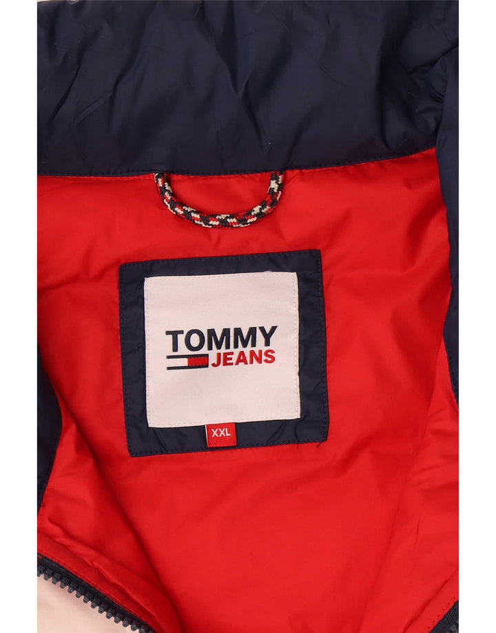 Tommy Hilfiger Polstret Herrejakke UK 44 2XL Blå Colourblock Polyamid
