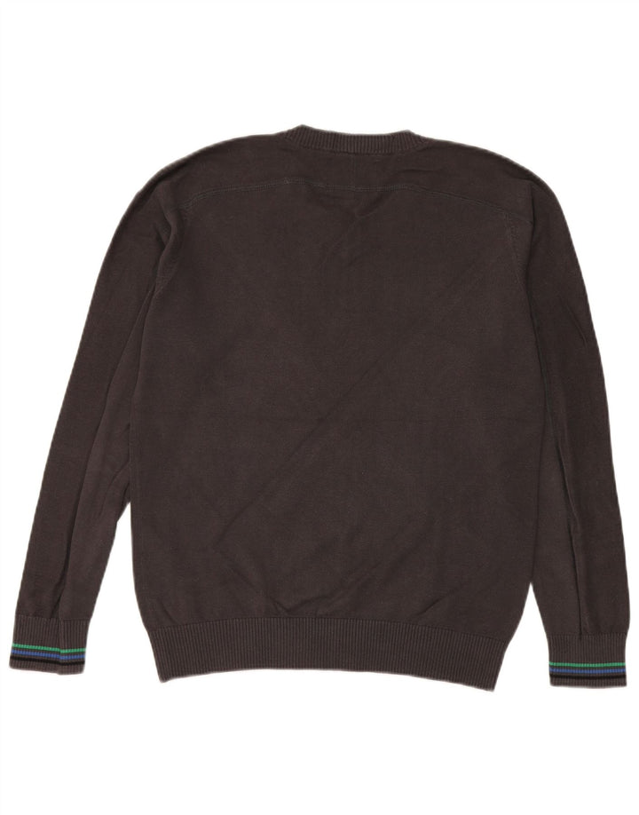 Jack & Jones Herre V-hals sweater mellemgrå bomuld