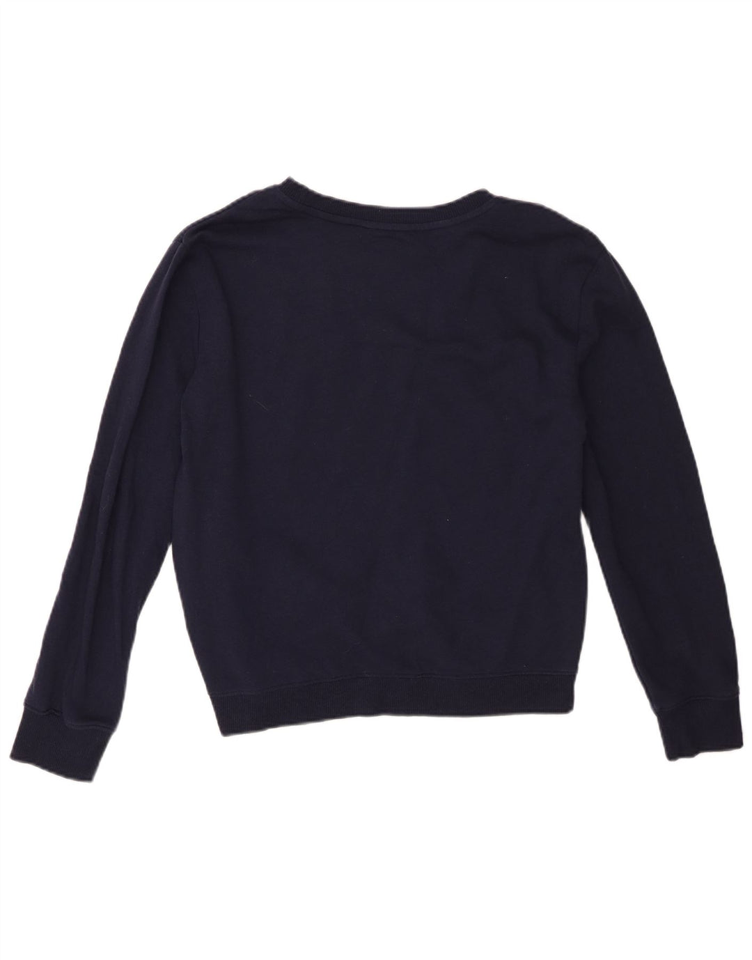 Nautica Womens Grafisk Oversized Sweatshirt Jumper UK 10 Small Navy Blue