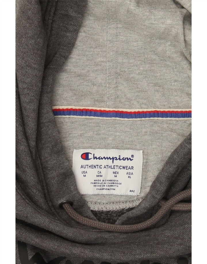 Champion Herre grafisk hættetrøje Jumper Medium Grey Flecked