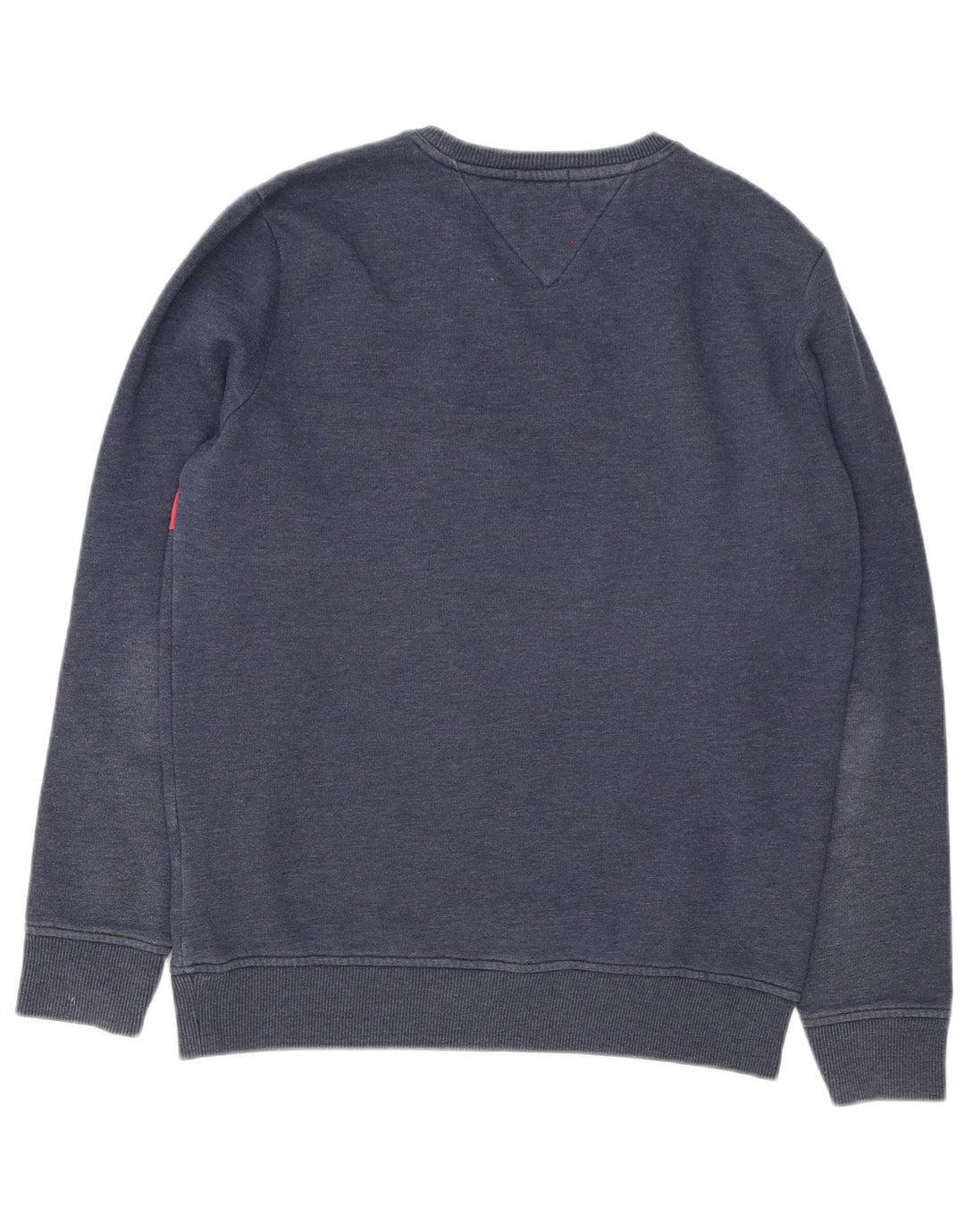 Tommy Hilfiger Herre grafisk sweatshirt Jumper Medium Navy Blue Colourblock