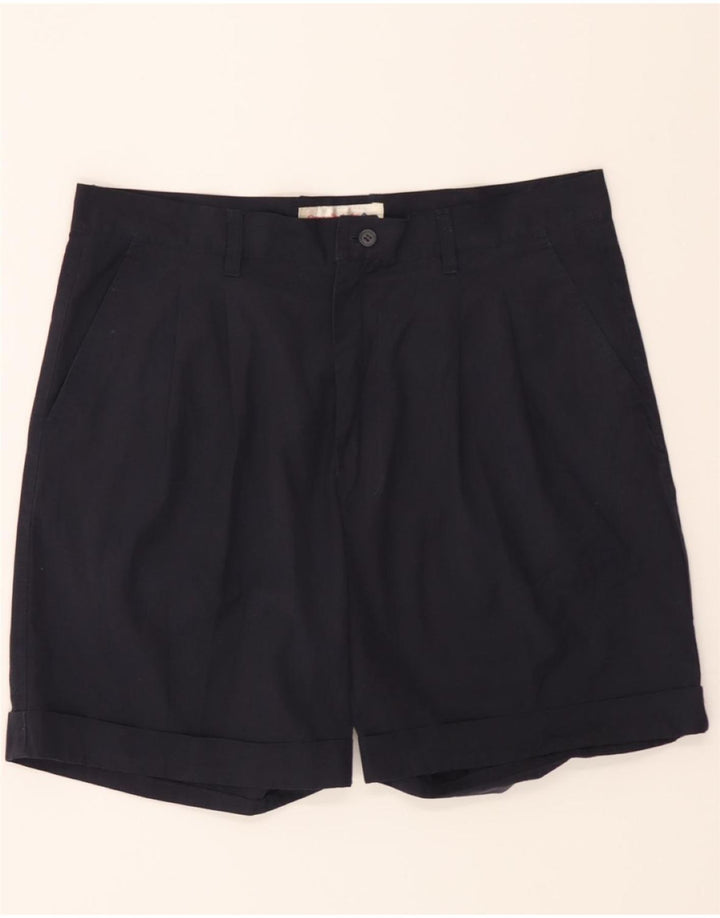 VINTAGE Mens Chino Shorts W36 Large Navy Blue Vintage Vintage and Second-Hand Vintage from Messina Hembry 