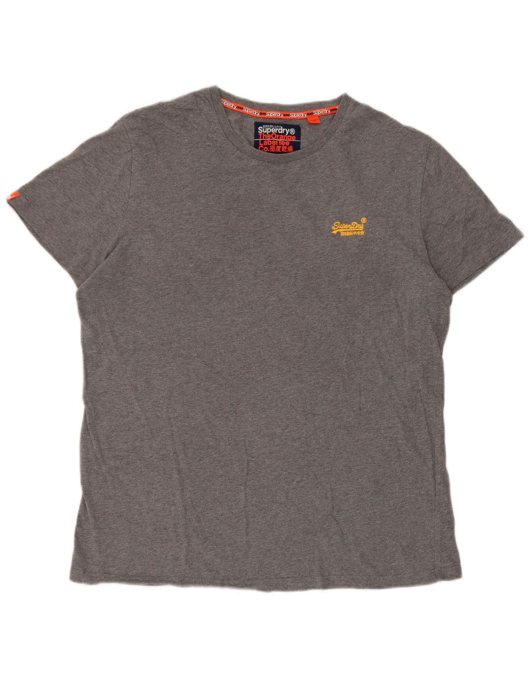 Superdry Herre T-shirt Top 2XL Grå Flecked Bomuld