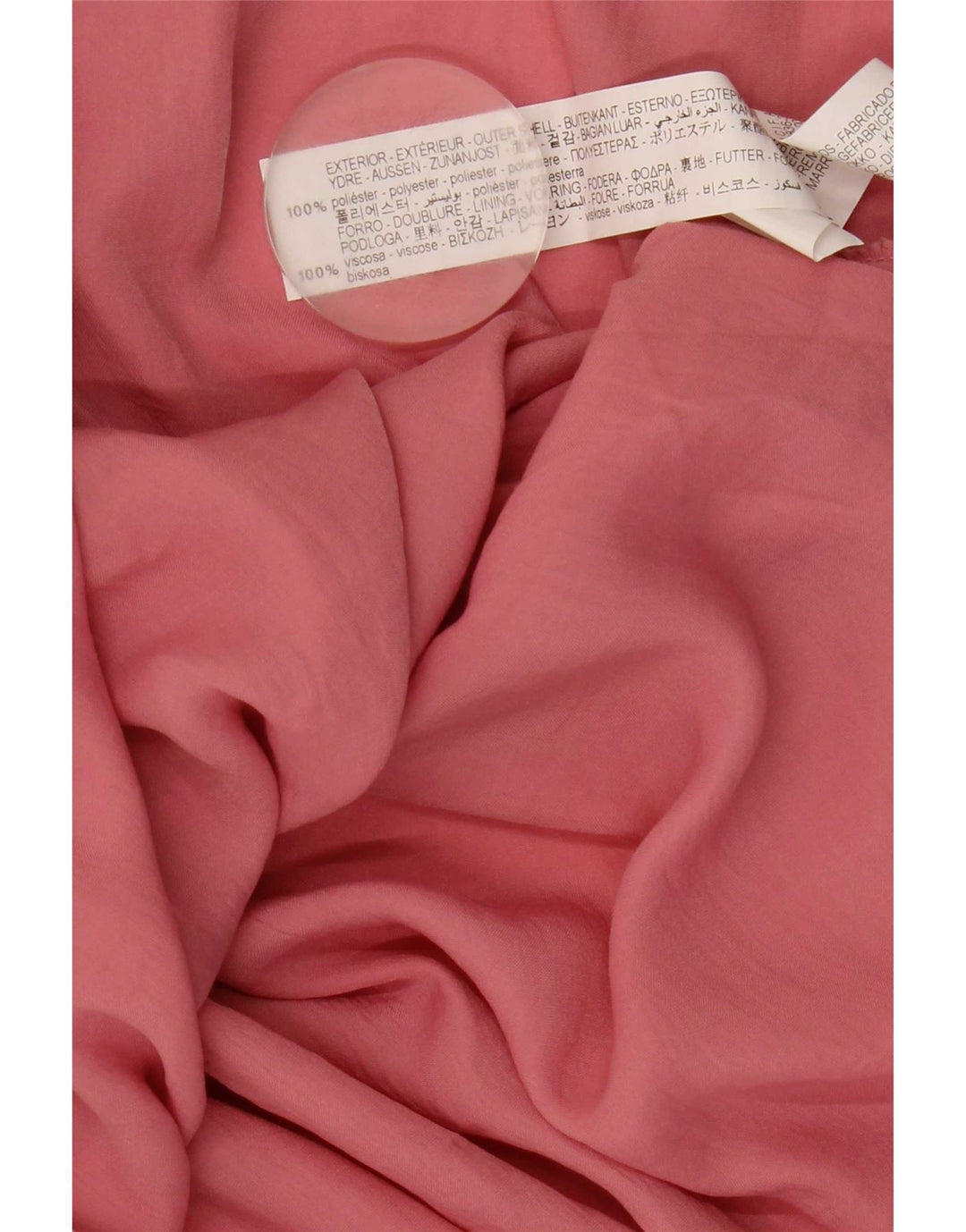 Zara Dame Maxi Halter Dress UK 12 Medium Pink Polyester