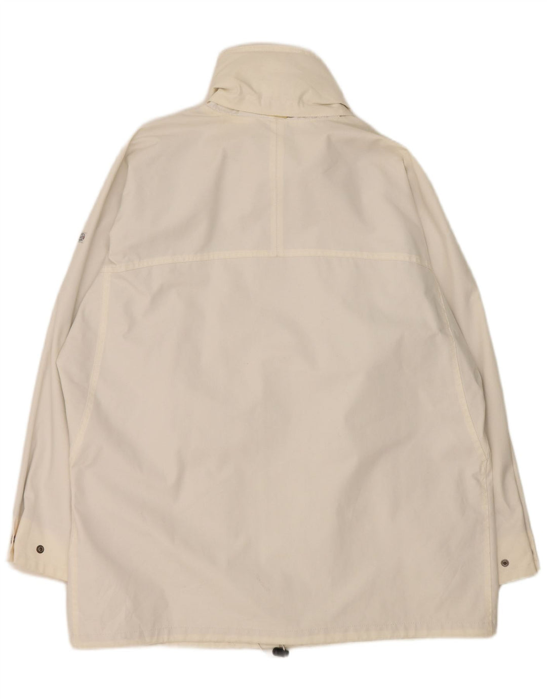 Navy Herre Hooded Loose Fit Utility Jacket IT 52 XL Hvid Bomuld