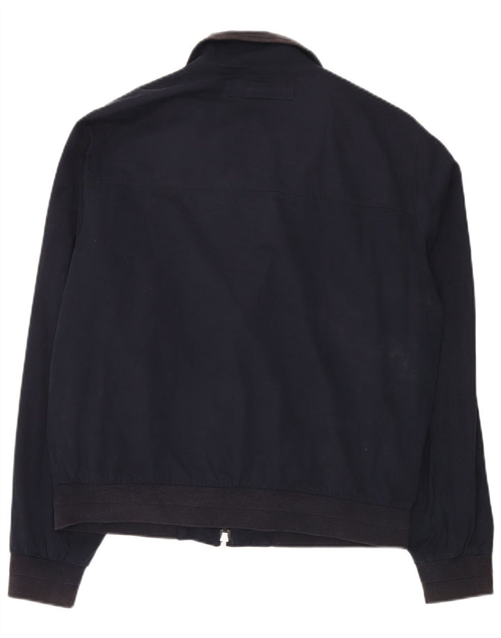 Gant Bomber Jacket UK 38 Medium Navy Blue Polyester