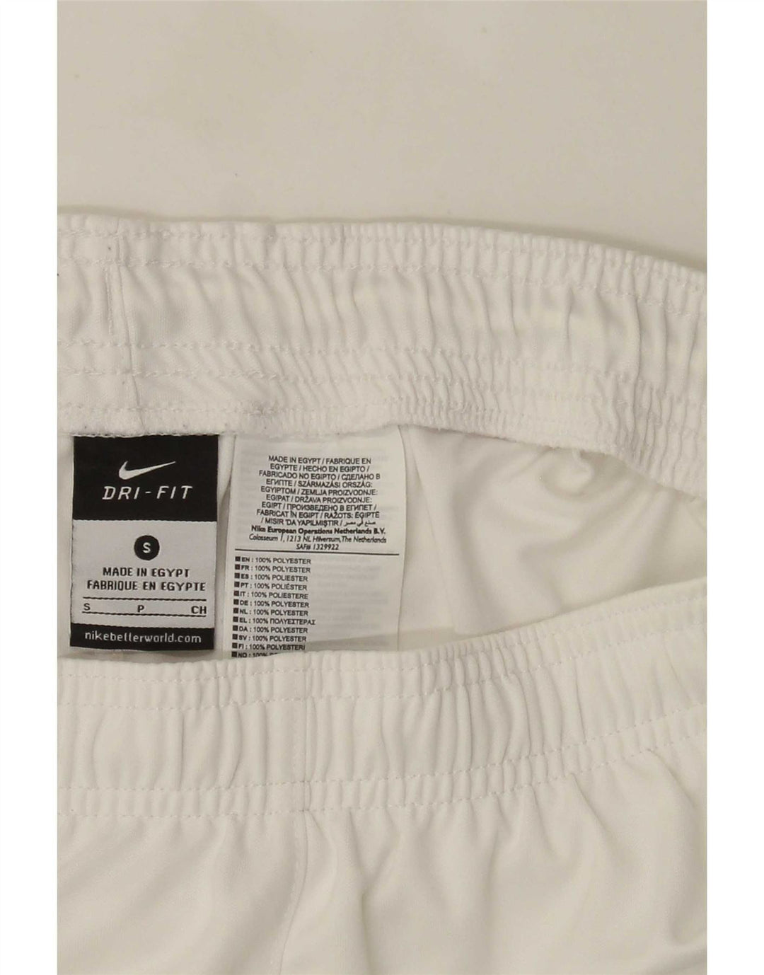 Nike Herre Dri Fit sportsshorts Små hvide polyester