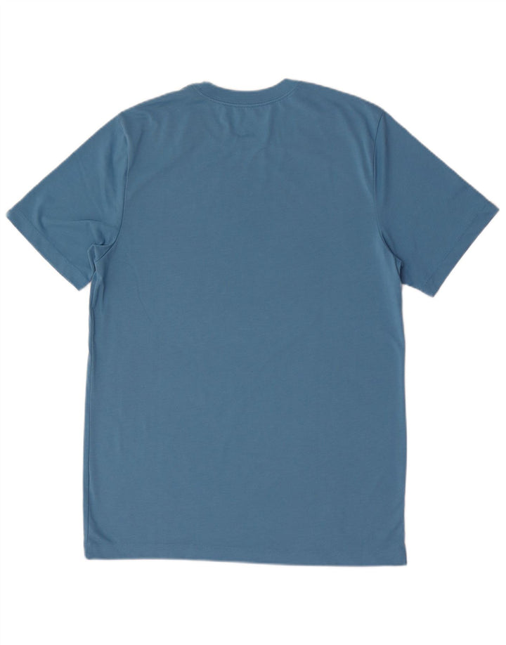 Nike Herre Dri Fit grafisk T-shirt top mellemblå