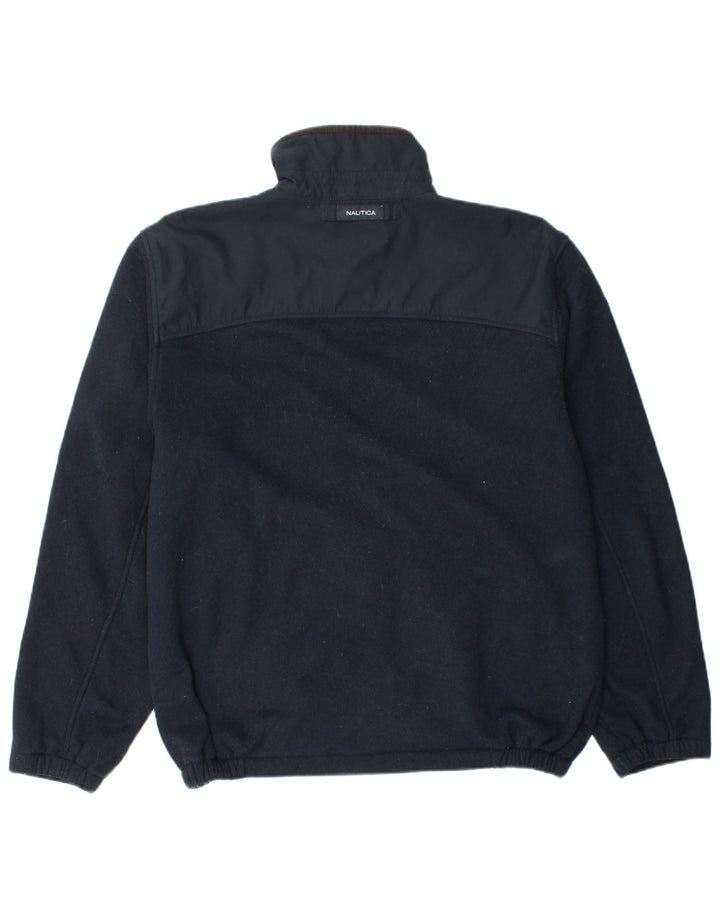 NAUTICA Mens Tracksuit Top Jacket Large Navy Blue Polyester