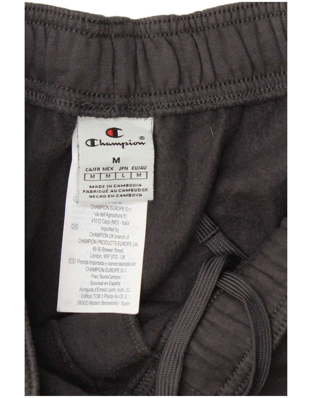 Champion Dame grafisk træningsdragt Bukser UK 14 Medium Grey Bomuld