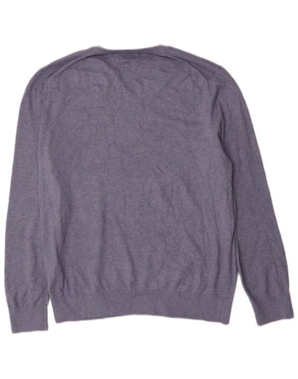 Nautica Herre V-hals sweater Medium Marineblå Bomuld