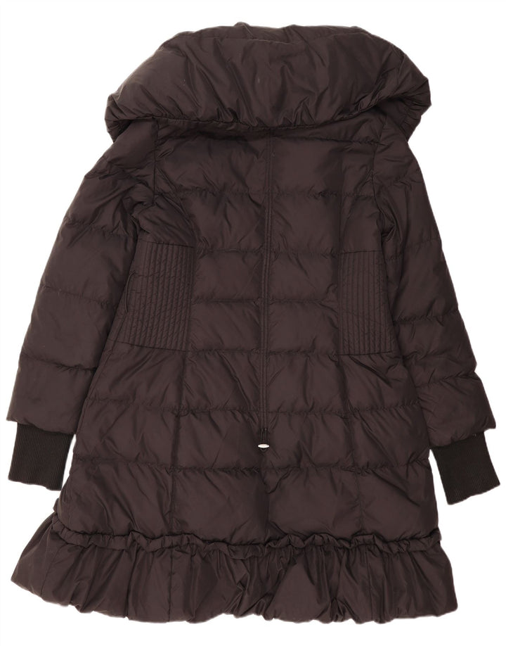 Karen Millen Dame Polstret Frakke UK 14 Stor Sort Polyamid