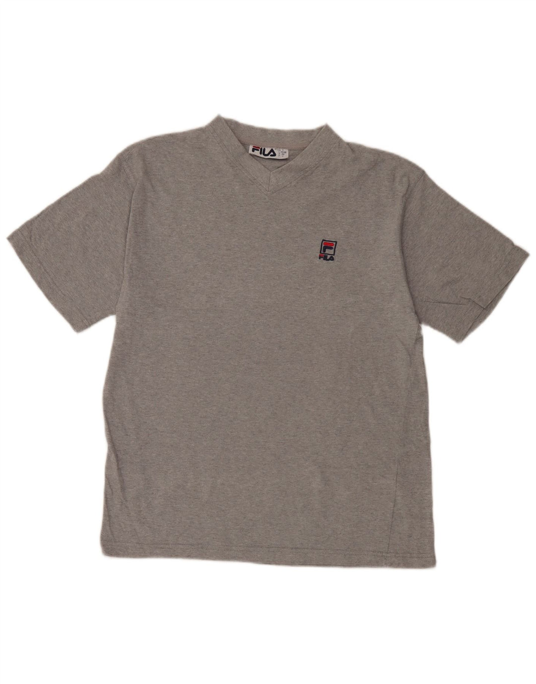 Fila Herre T-Shirt Top IT 46/48 Lille Grå Flecked