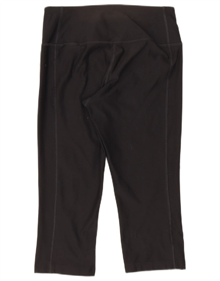 Nike Dame Dri Fit Capri Leggings UK 6 XS Sort Polyester