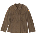 Vintage Militærskjorte til kvinder UK 10 Small Khaki