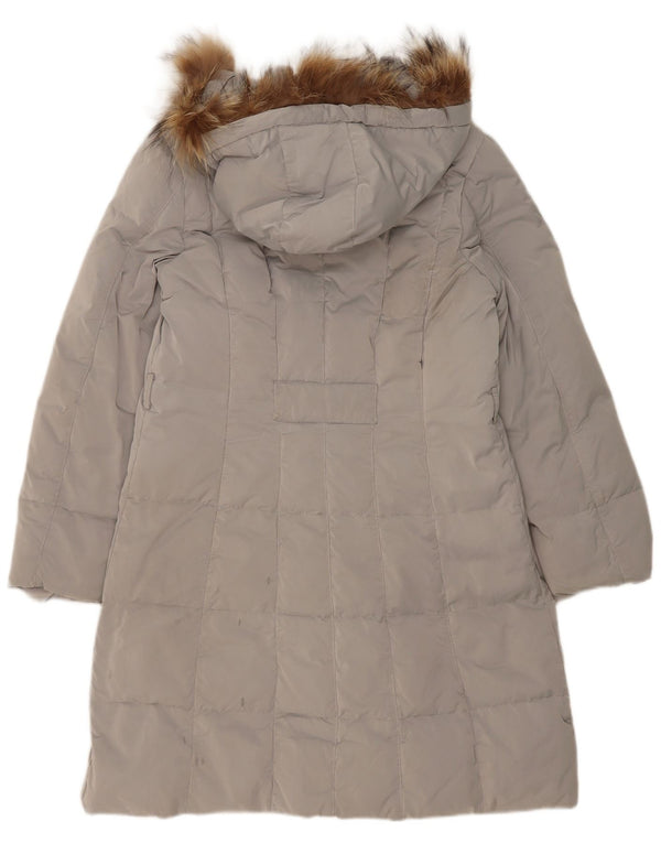 Sergio Tacchini Dame Hætte Polstret Frakke IT 48 XL Grå Polyester