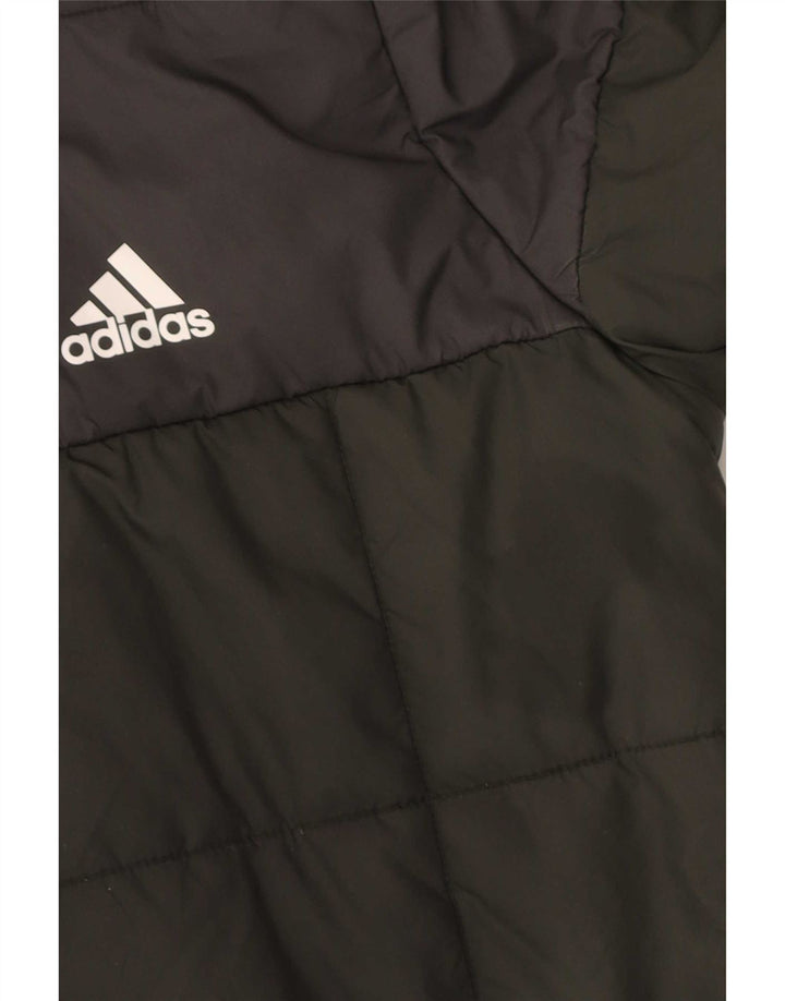 Adidas hættejakke til drenge 13-14 år Khaki Colourblock Polyester