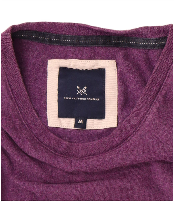 Besætningstøj Herre T-shirt Top Medium Lilla Bomuld