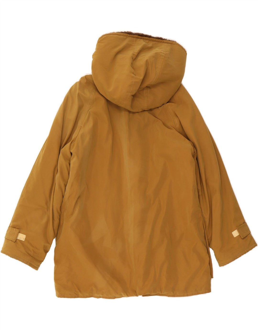 MAX MARA Womens Hooded Windbreaker Jacket UK 14 Medium Brown Nylon Vintage Max Mara and Second-Hand Max Mara from Messina Hembry 
