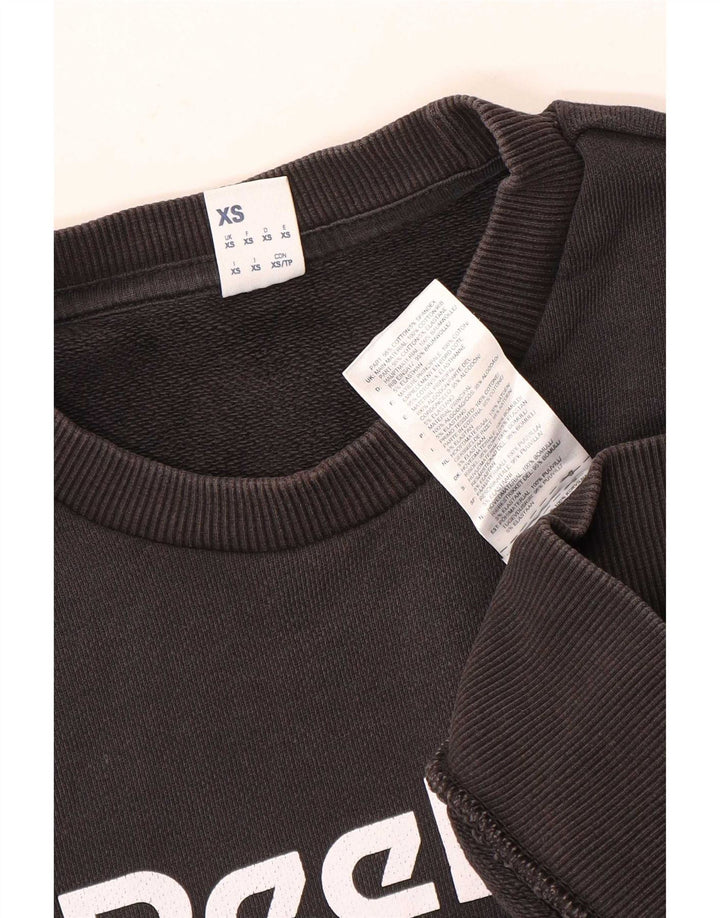 Reebok Herre grafisk sweatshirt Jumper XS Grå bomuld