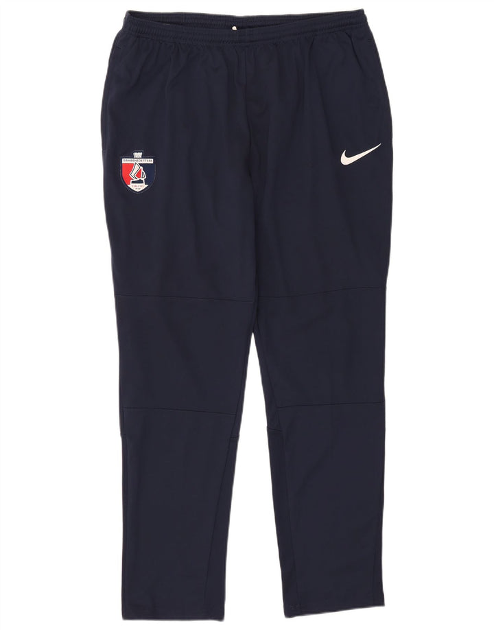 Nike Herre Dri Fit Grafisk træningsdragt Bukser XL Navy Blue Polyester