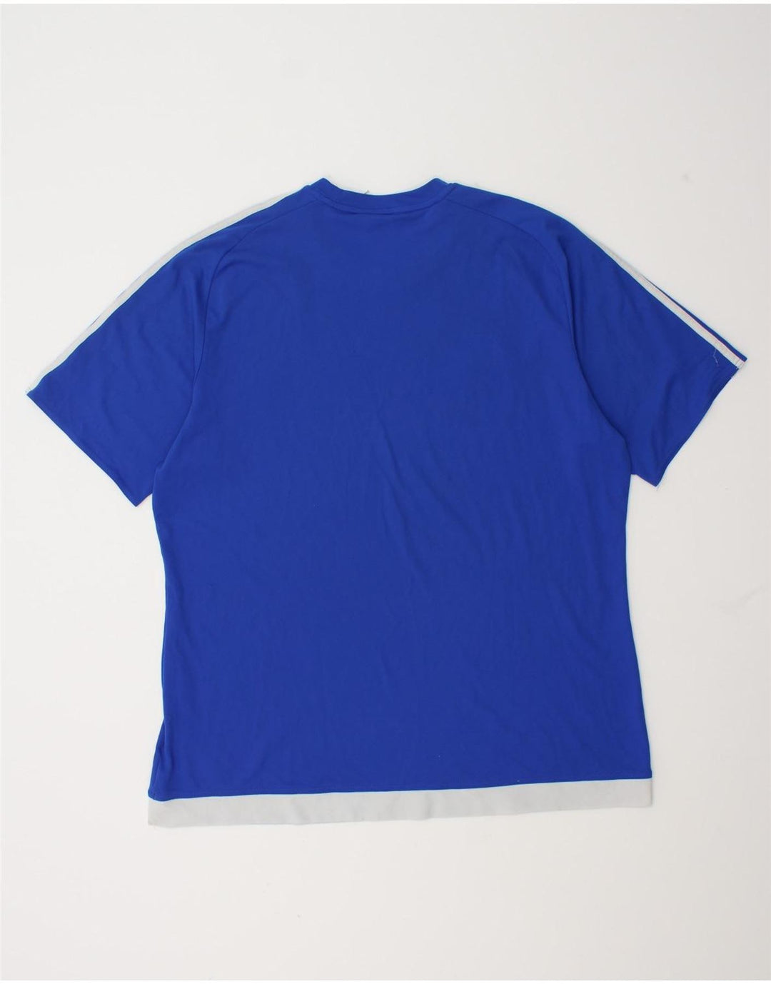 Adidas Herre Climalite T-Shirt Top XL Blå Colourblock Polyester