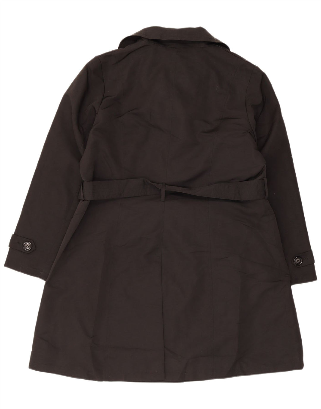Marks & Spencer Trench Coat til kvinder UK 18 XL Sort Polyester