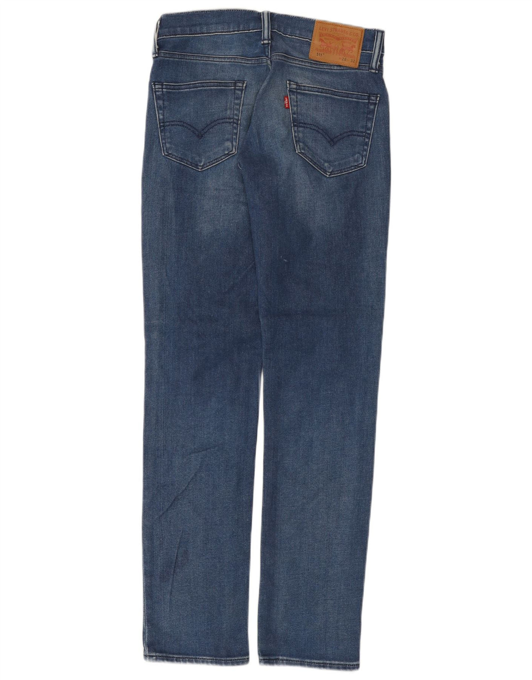 LEVI'S Dame 511 Slim Jeans W28 L32 Blå Bomuld