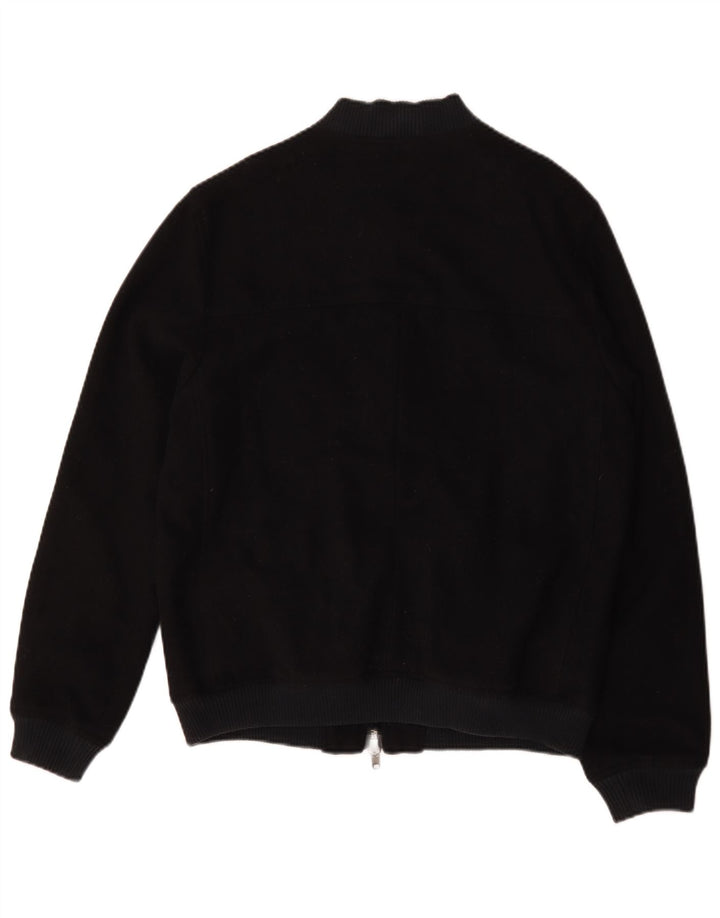 Jack Wills Herre Bomber Jacket UK 38 Medium Navy Blue Wool