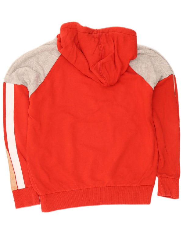 Superdry grafisk hættetrøje til kvinder UK 12 Medium Red Colourblock Sports