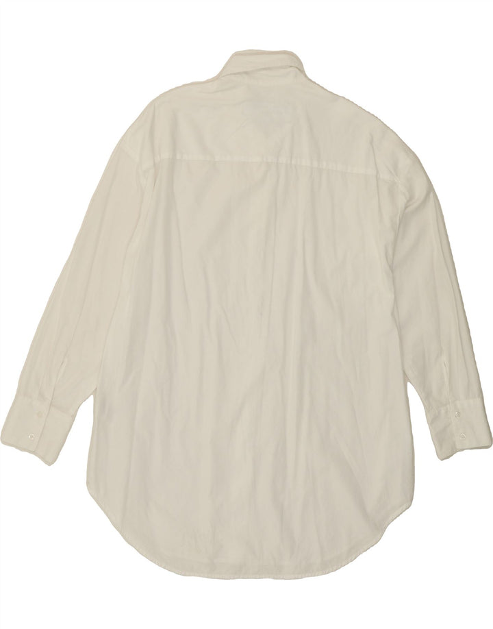 BENETTON Womens Oversized Shirt Dress UK 10 Small White Vintage Benetton and Second-Hand Benetton from Messina Hembry 
