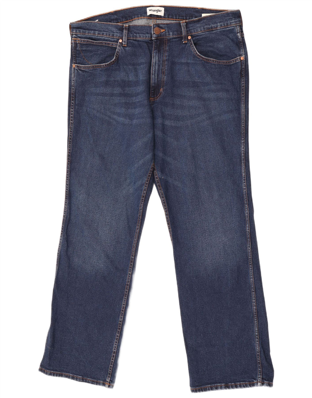 Wrangler Herre Bootcut Jeans W38 L32 Blå Bomuld