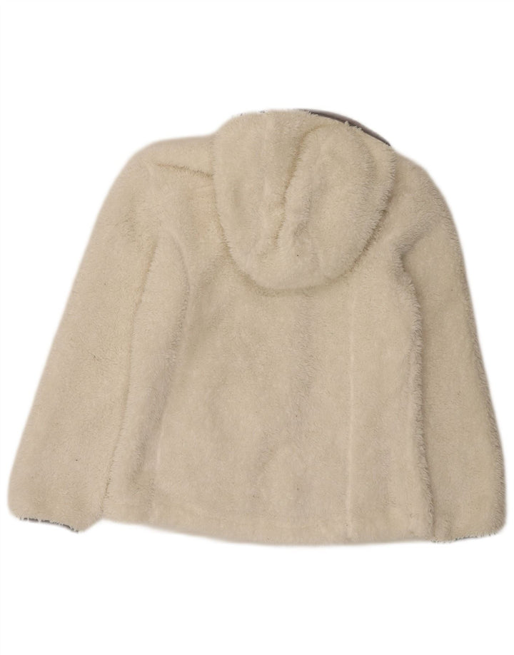 Dkny Pige Hættejakke Fleece 10-11 År Medium Hvid Polyester