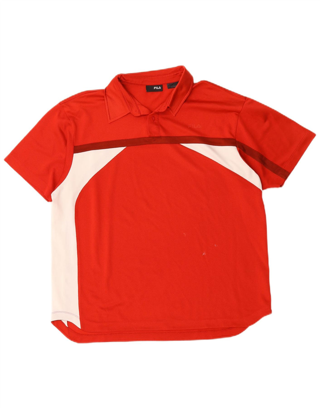 Fila Polo Shirt til mænd Stor Rød Colourblock Polyester