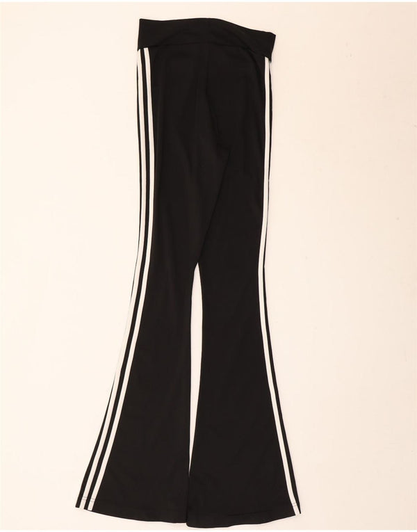 Adidas Dame Flare Træningsdragt Bukser UK 8 Small Black Polyester